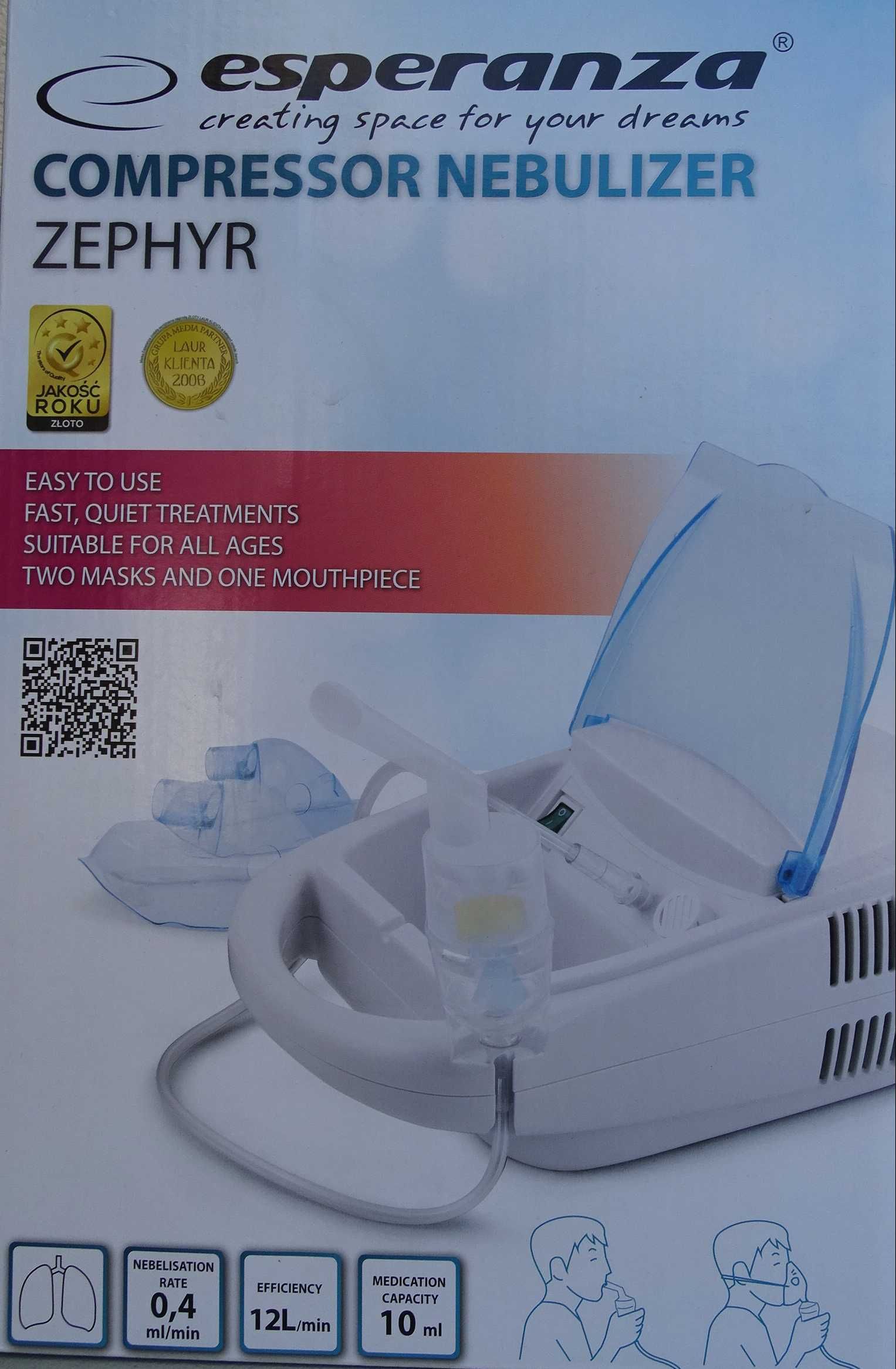 Inhalator (nebulizator) kompresorowy dla dzieci i dorosłych. Nowy!