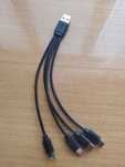 Кабель  2.4А 0.2м на 4 порта USB Type-C