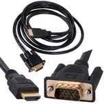 Kabel vga - hdmi gold złote złącza full hd przewód d-sub 1,5m/2m