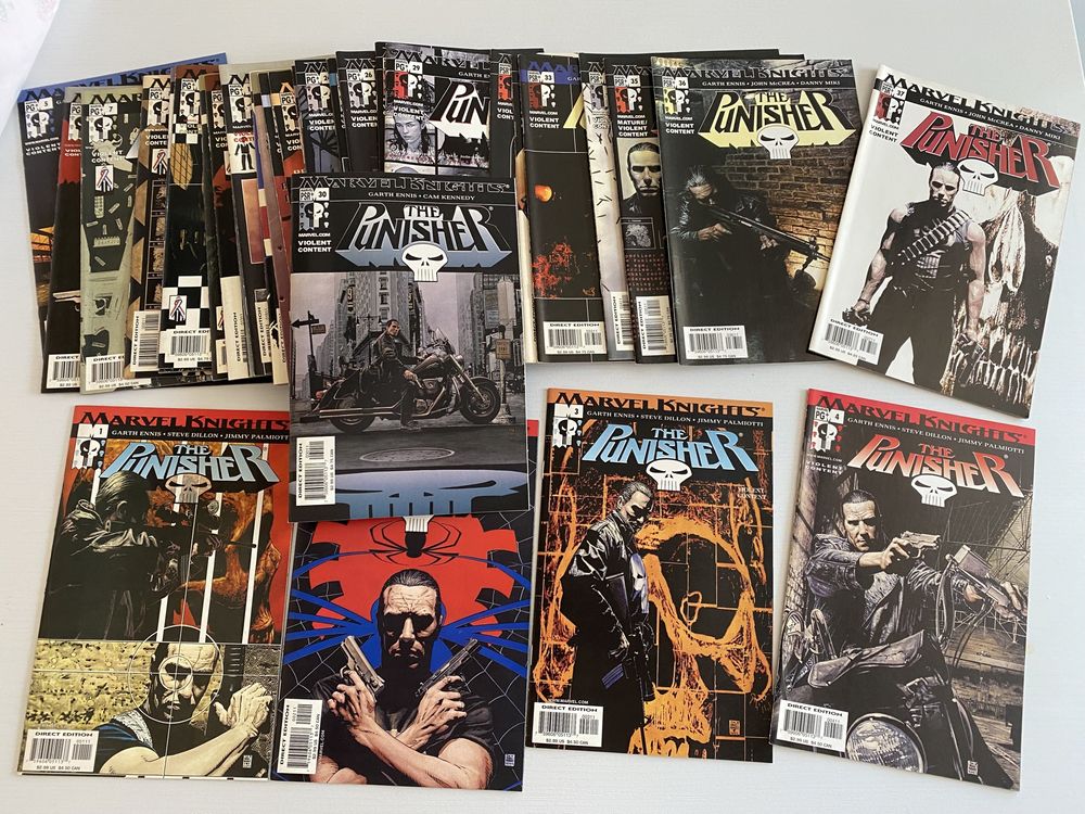 Punisher coleção completa 1 a 37 marvel comics