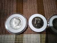 Волшебные монеты для фокусов, комплект 3 шт, 50 центов с Кеннеди