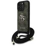 Etui Guess 4G Big Logo Cord Stap Crossbody do iPhone 16 Pro Max brązow