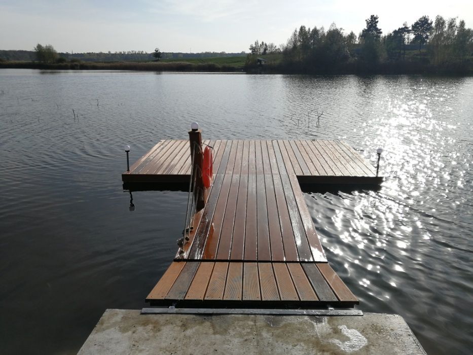 Pomost Pływający Platforma Wyspa Rower wodny molo Pomosty Pływające