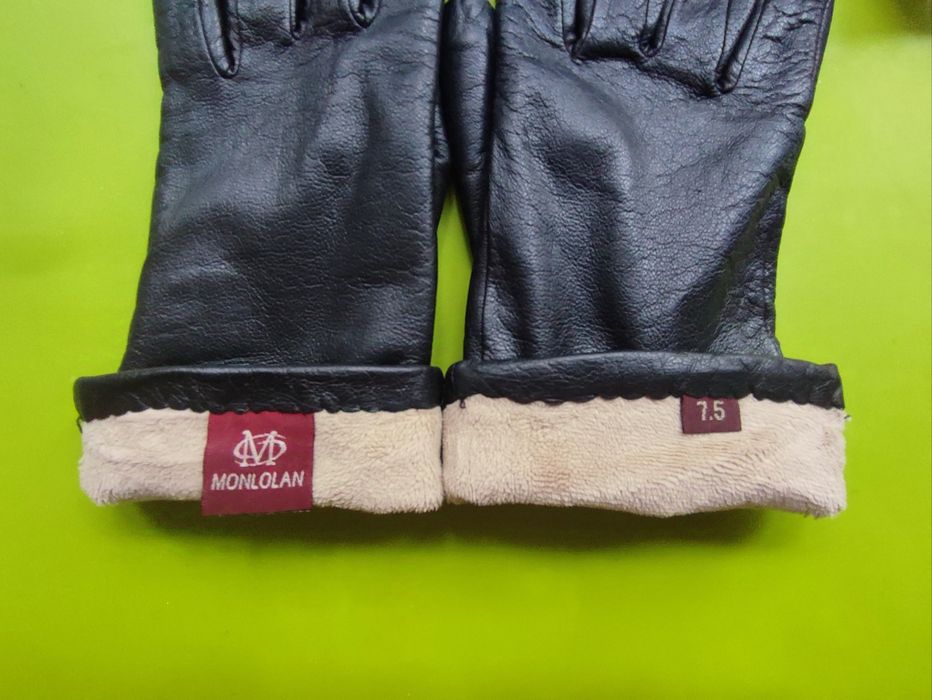 Перчатки женские кожаные