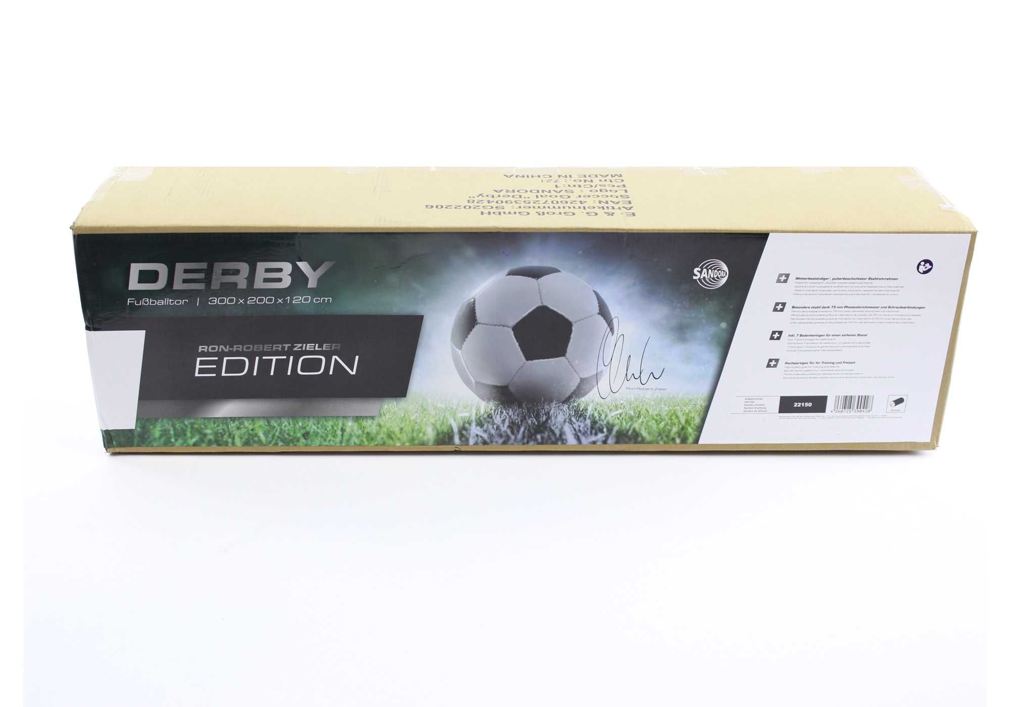 Bramka piłkarska Derby Sandora 300x200x120cm średnica rur 75mm