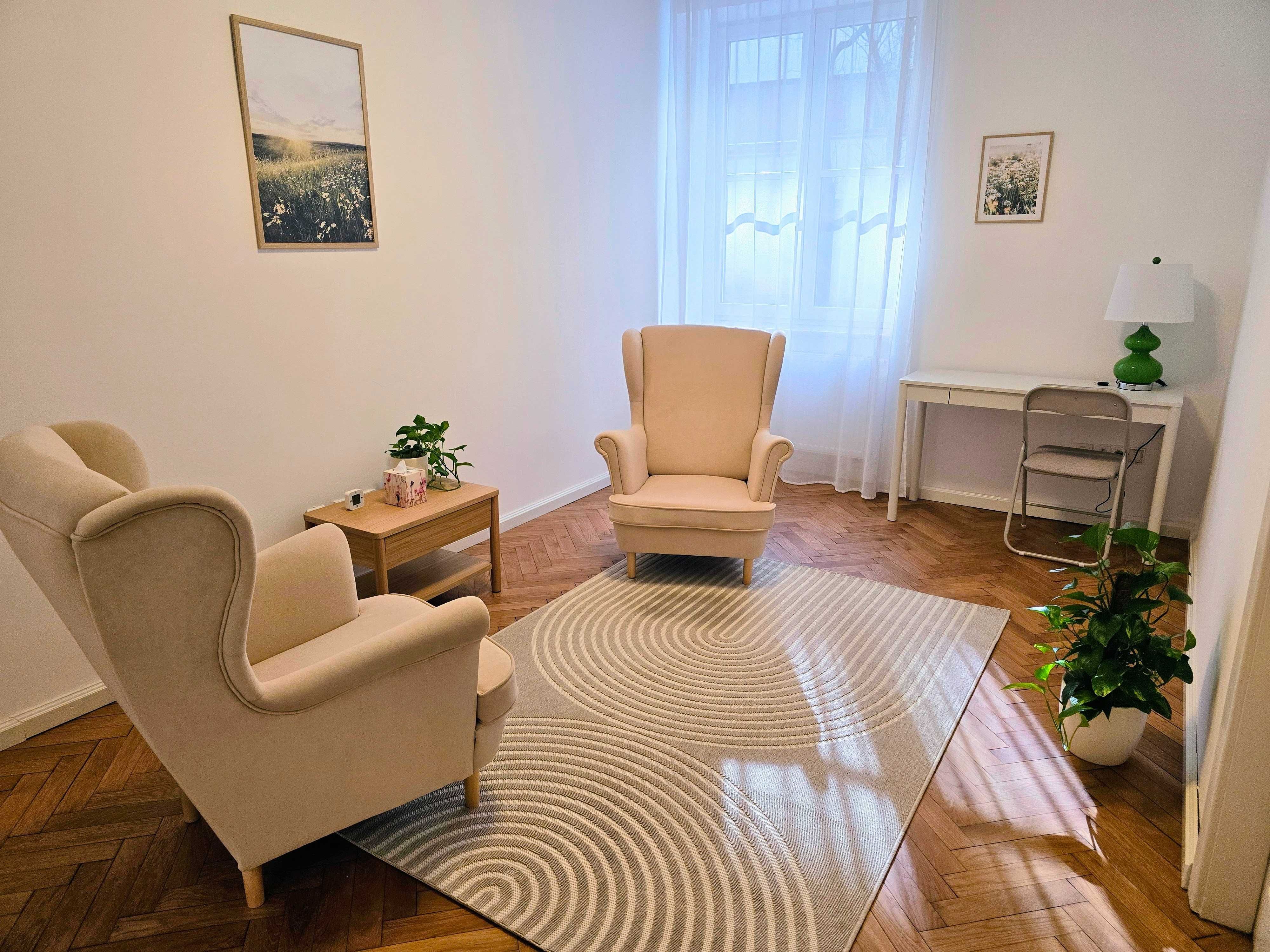 Wynajem gabinetów: psycholog, coaching, warsztaty. Premium lokalizacja