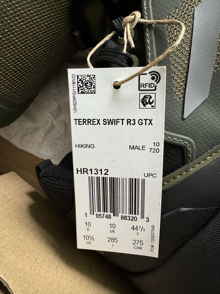 Оригінал Кросівки Аdidas Terrex Swift R3 Gore-TEX.(від 25,5см до 28см)