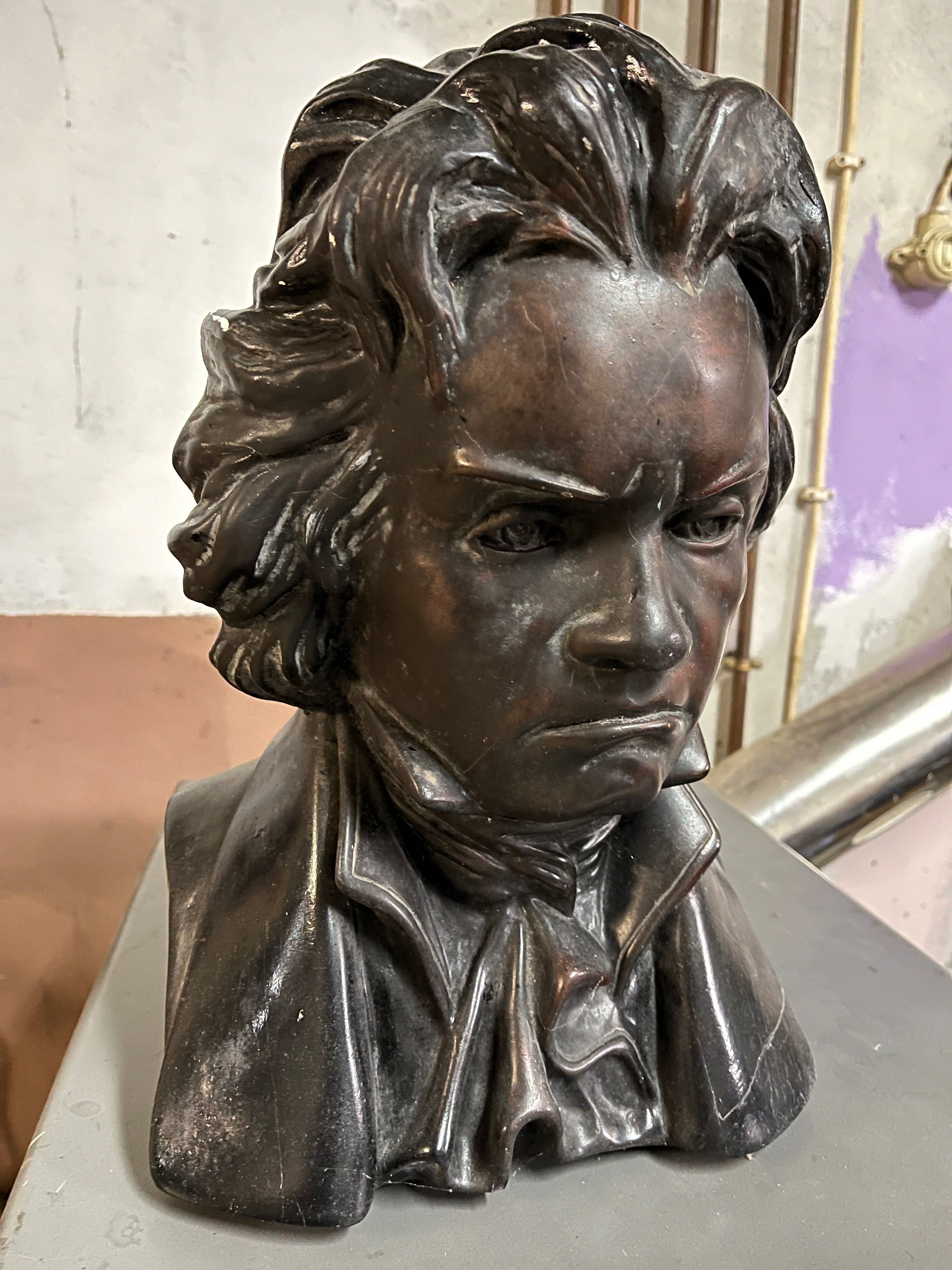 Busto de gesso Beethoven