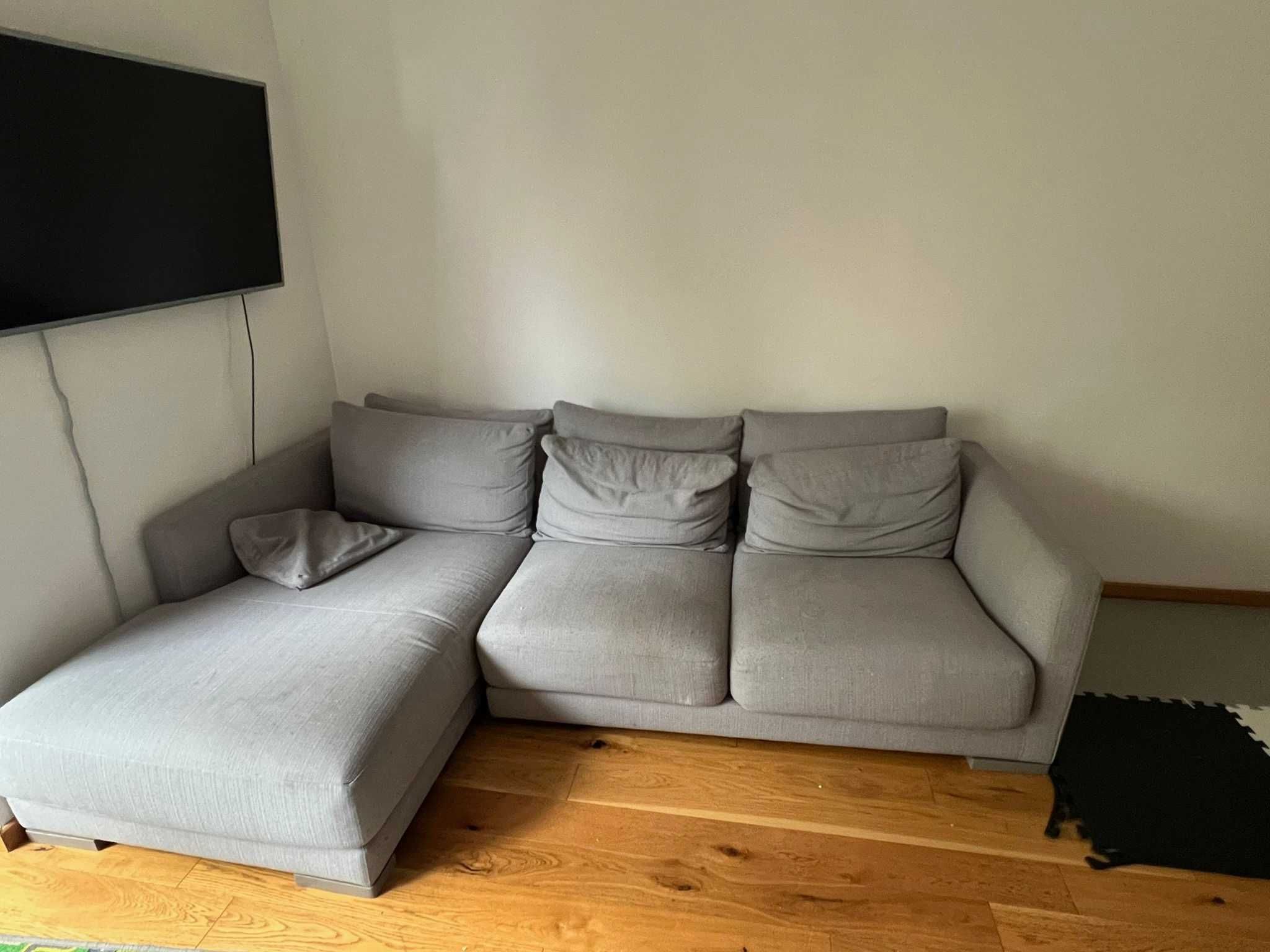 Sofa narożnik szara