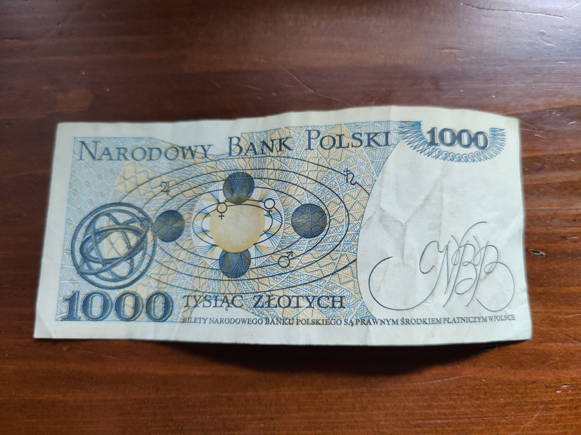 1000 zł PRL Mikołaj Kopernik 1982