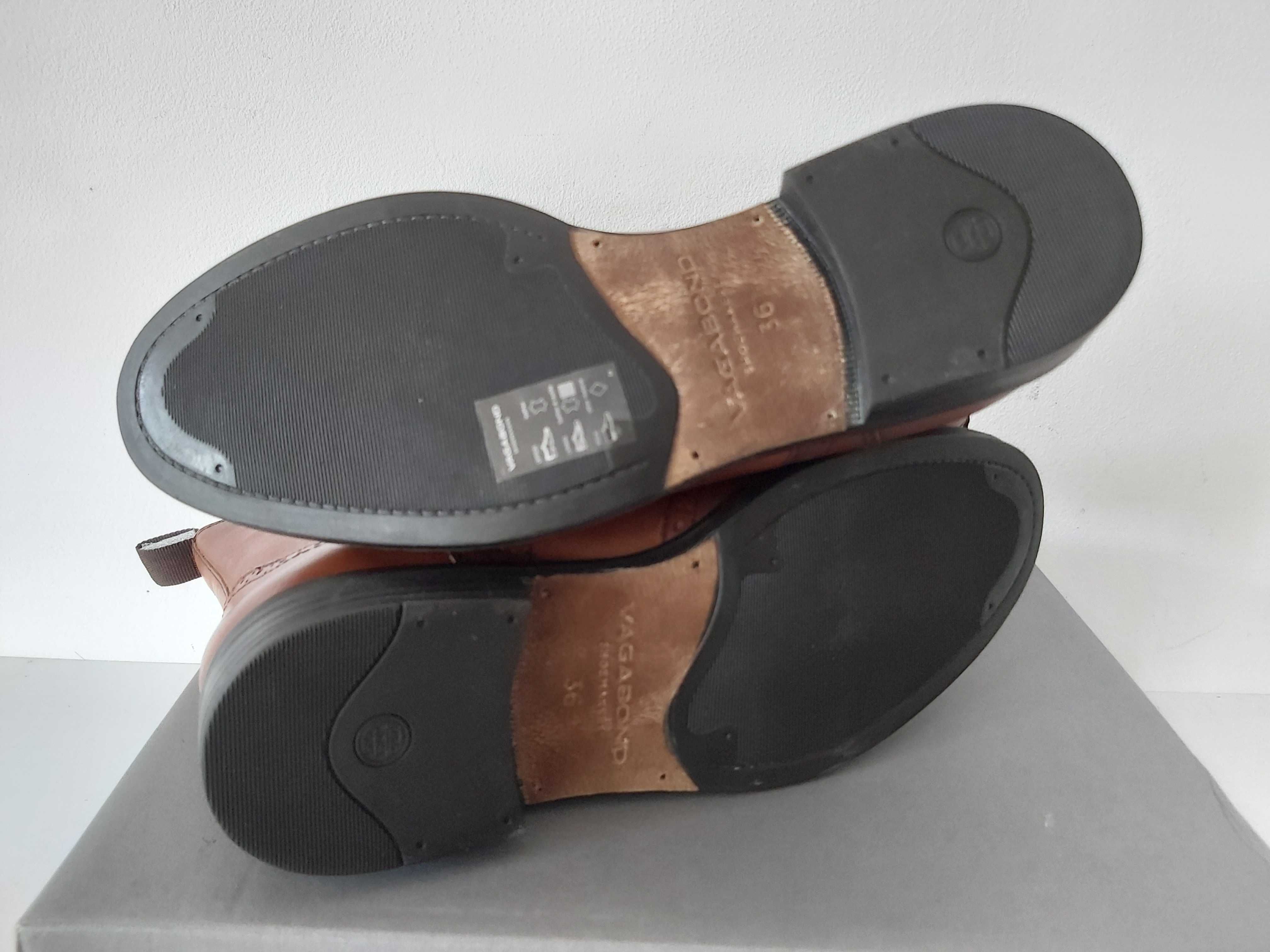 Buty sztyblety VAGABOND botki koniakowe 36