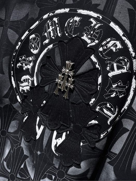 CHROME HEARTS футболка мужская оверсай белая черная унисекс оригинал