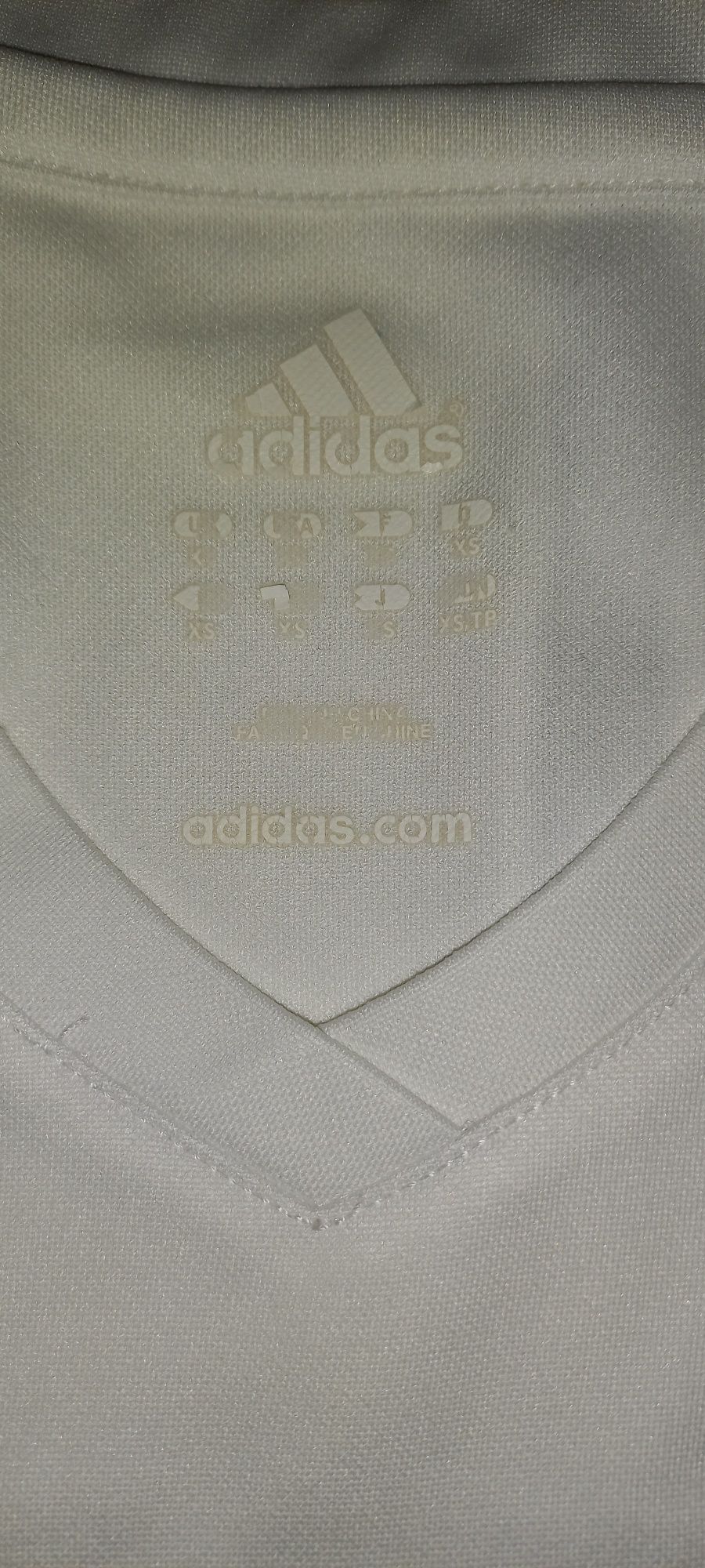 Camisola de desporto branca e azul s/ mangas da Adidas