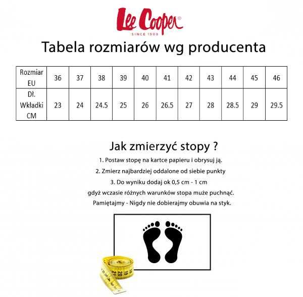 Buty Zimowe Męskie Lee Cooper Softshell czarne -1404 42 [WYSYŁKA 24H]