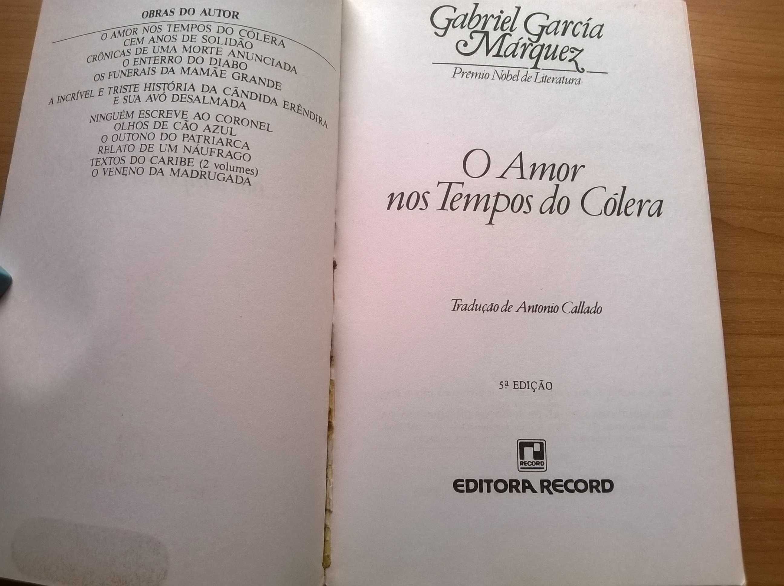 O Amor nos Tempos de Cólera - Gabriel Garcis Marquez