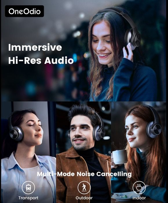 Наушники OneAudio Odio A10 шумодав ANC гарнитура hi-fi беспроводные