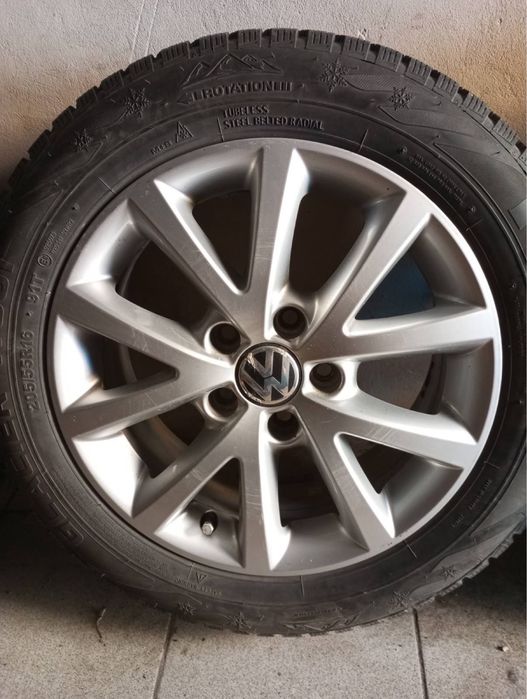 Диски VW оригінал з шинами зима PETLAS 205/55/R16