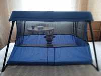 Складной манеж-кровать BabyBjorn Travel Scrib Light, синий