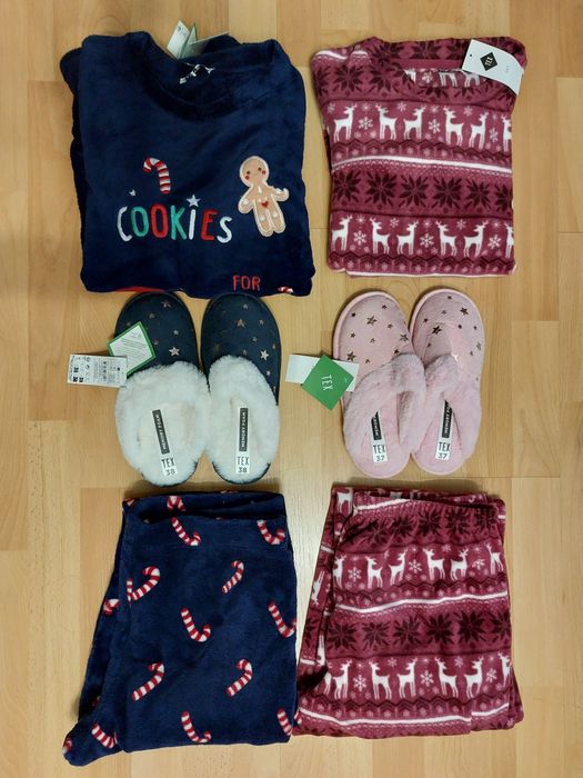 Zestaw piżamowy  damski, świąteczny TEX , rozmiar M