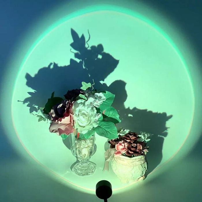 Настільна лампа - проектор юсб різнокольрова неонова