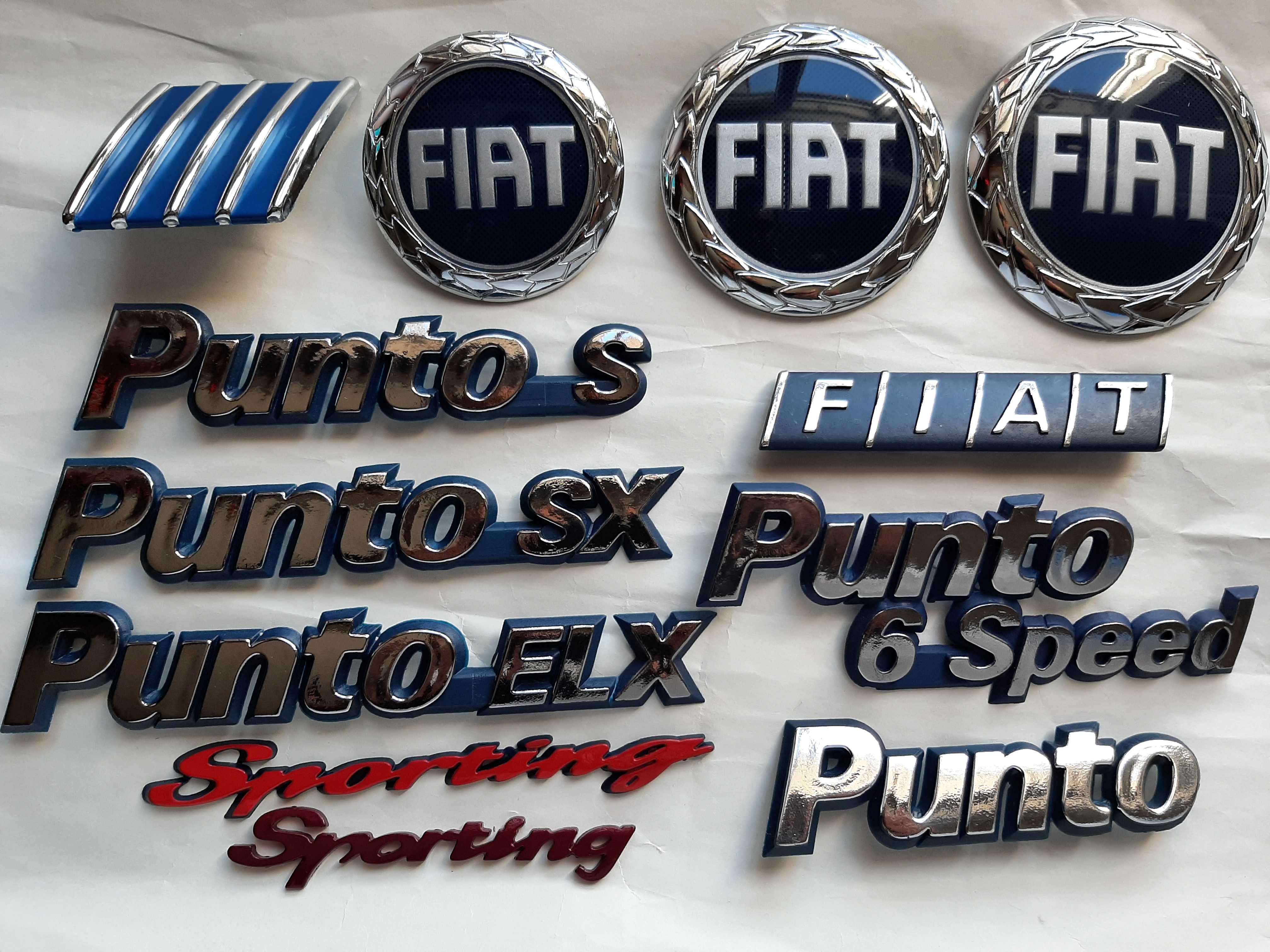 PUNTO Fiat emblemas logos simbolos legendas novos