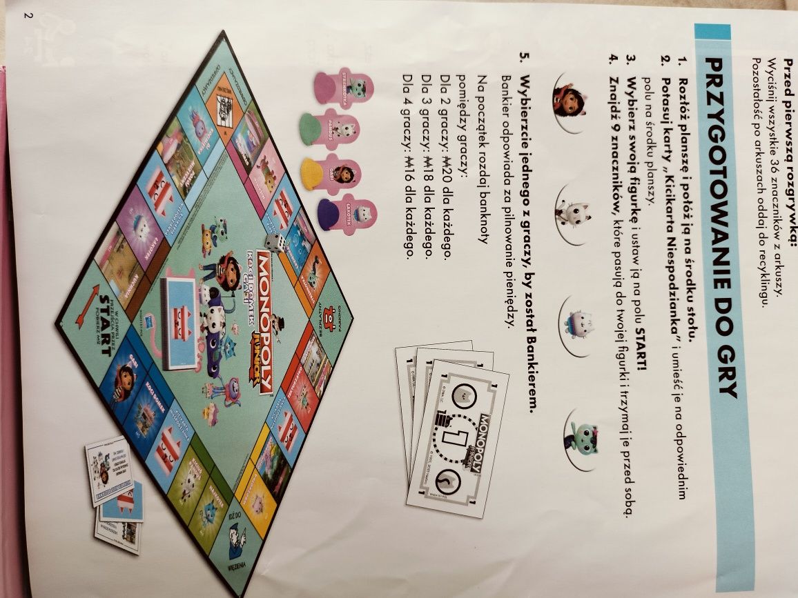 Gra Koci Domek Gabi Monopoly junior