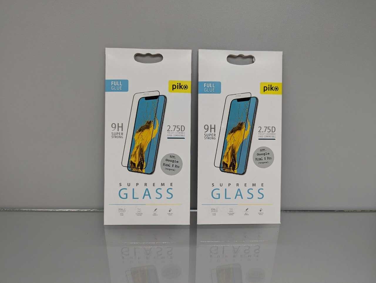 Google Pixel 8 Pro Захисне скло 5D Piko Full Glue для - Black