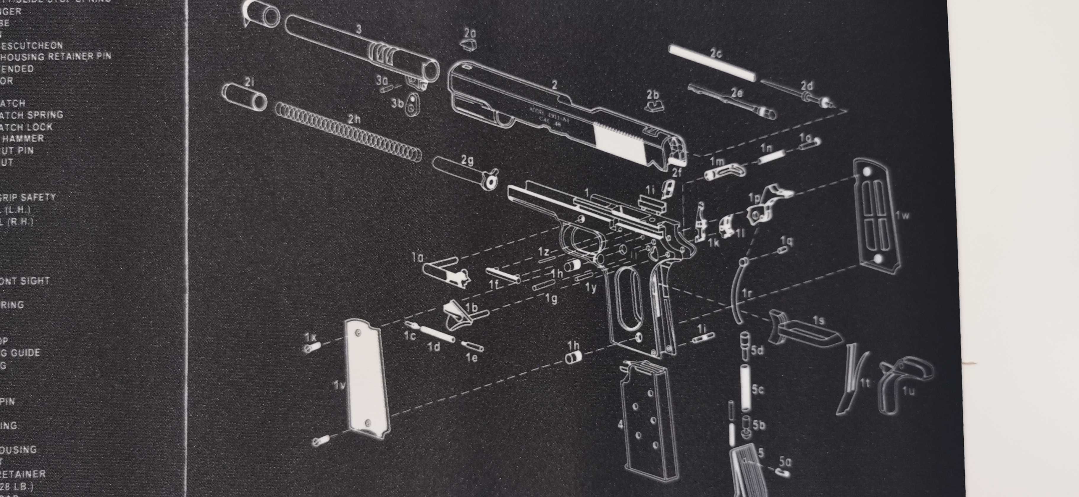 Mata do czyszczenia broni Colt 1911 podkładka