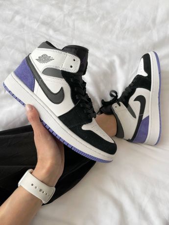 Женские кроссовки Nike air Jordan 1 retro varcity purple джордан