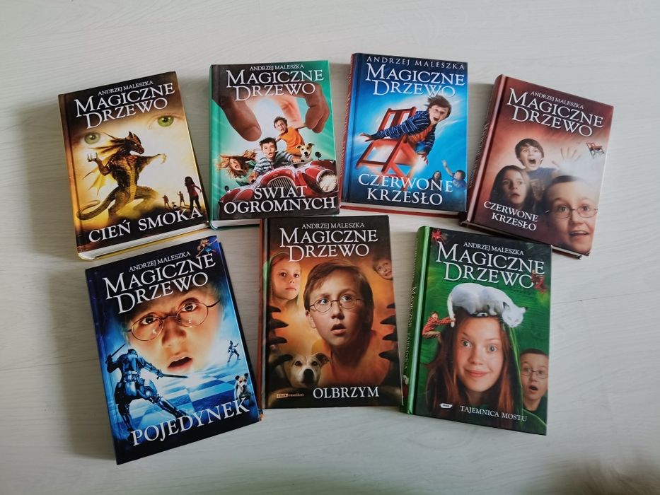 Zestaw 7 szt książek magiczne drzewo