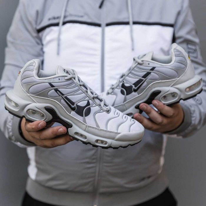 Кросівки Nike Air Max TN Plus Grey/Double Black swoosh premium