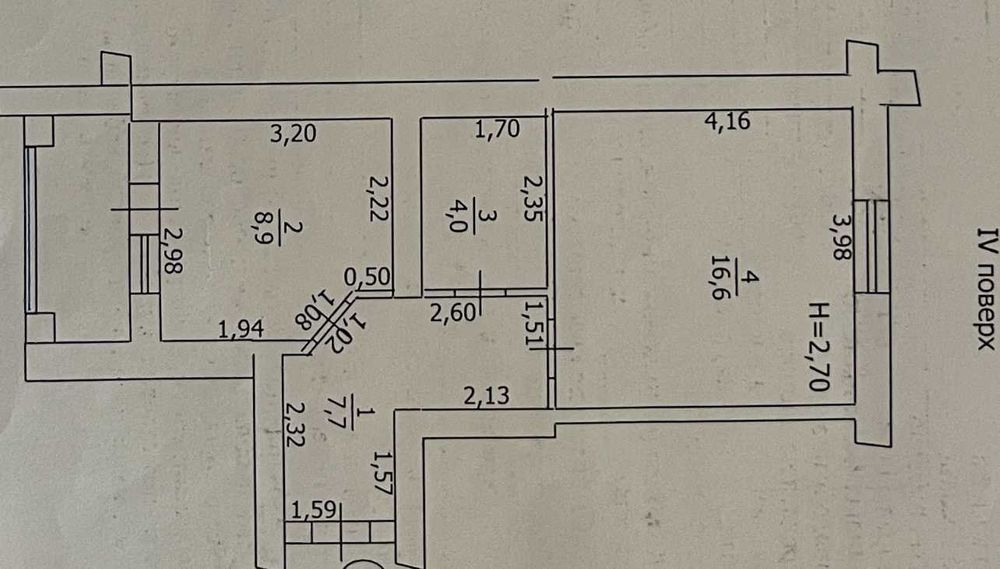 Продаж 1к квартири 41м2 Мінімальне оформлення