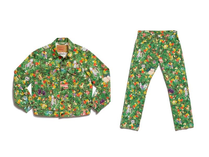 Levis X Pokemon костюм джинсовый (куртка и джинсы), как новый!