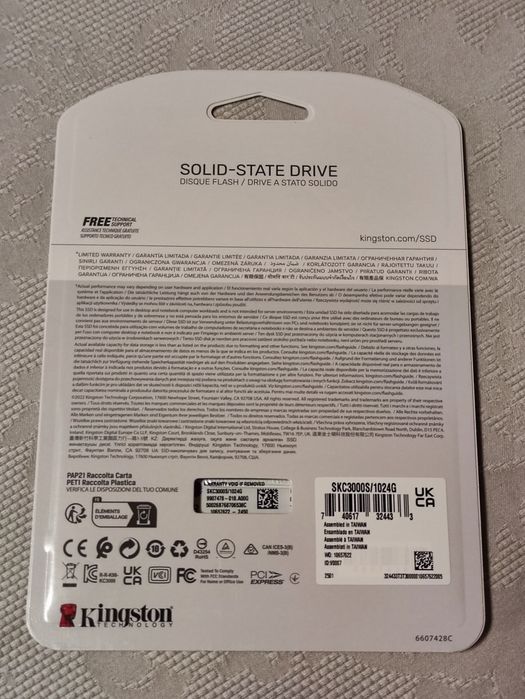 Продаю накопичувач NVMe M.2 Kingston®