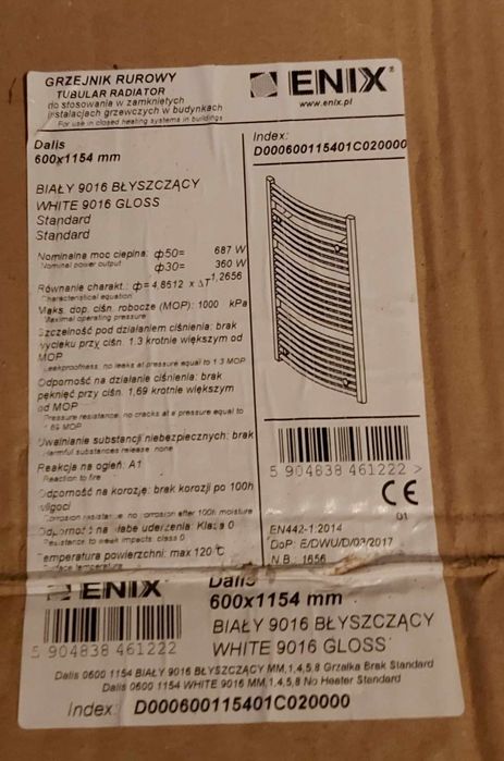 Grzejnik rurowy Enix Dalis