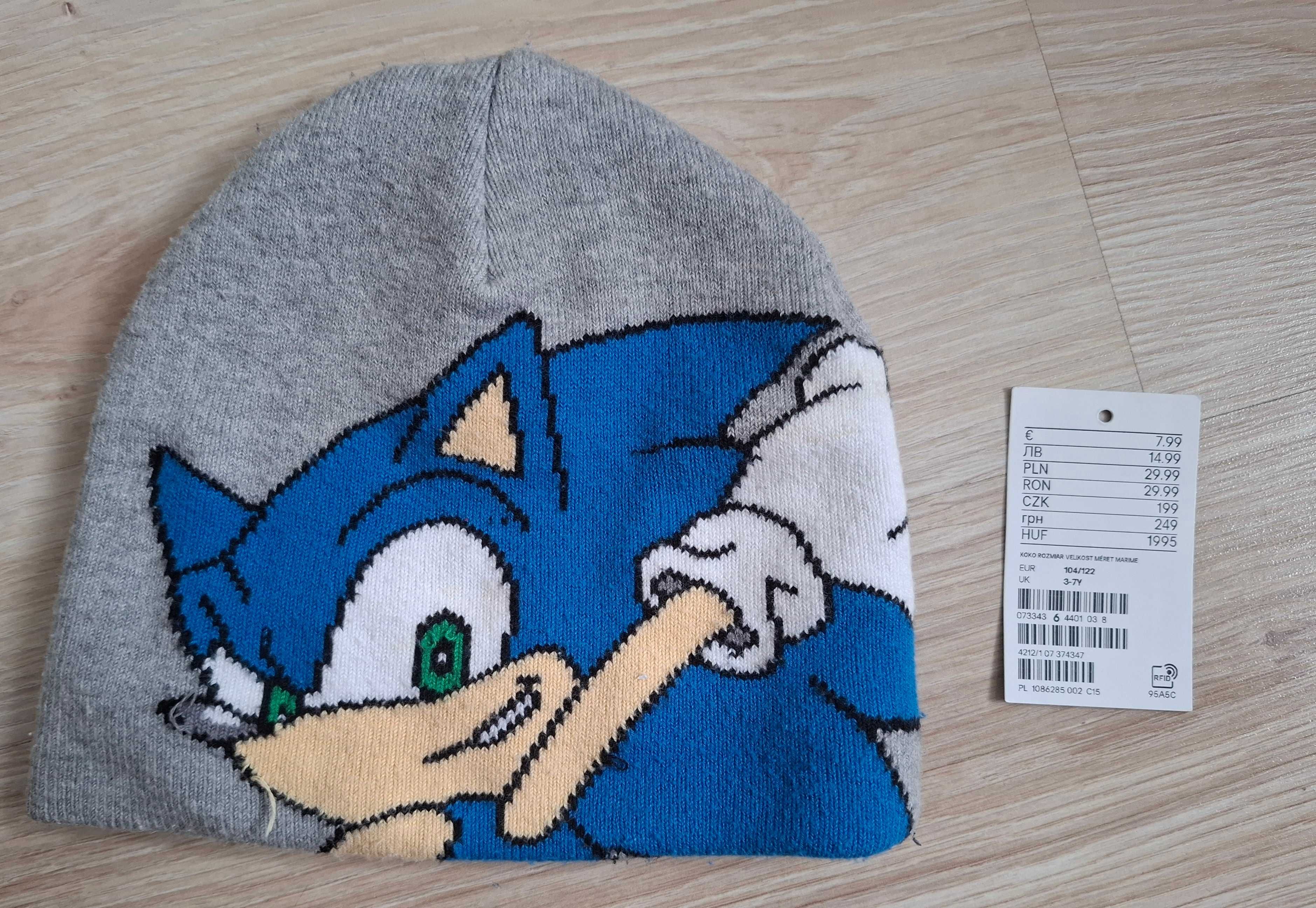Czapka Sonic H&M rozm.104/122