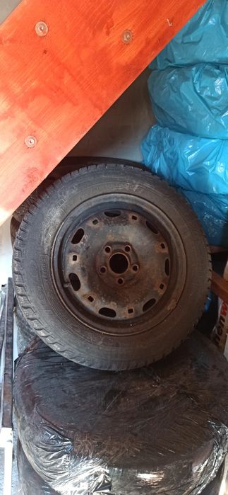 Koła, felgi stalowe, opony vw polo 14" 5x100