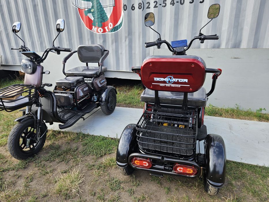 Dominator Самий ПОТУЖНИЙ трехколесный скутер колесо"10"электротрицикл