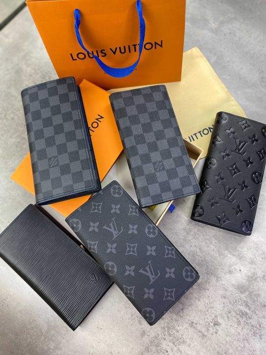 Серый бумажник Louis Vuitton кошелек Луи Виттон органайзер LV k324