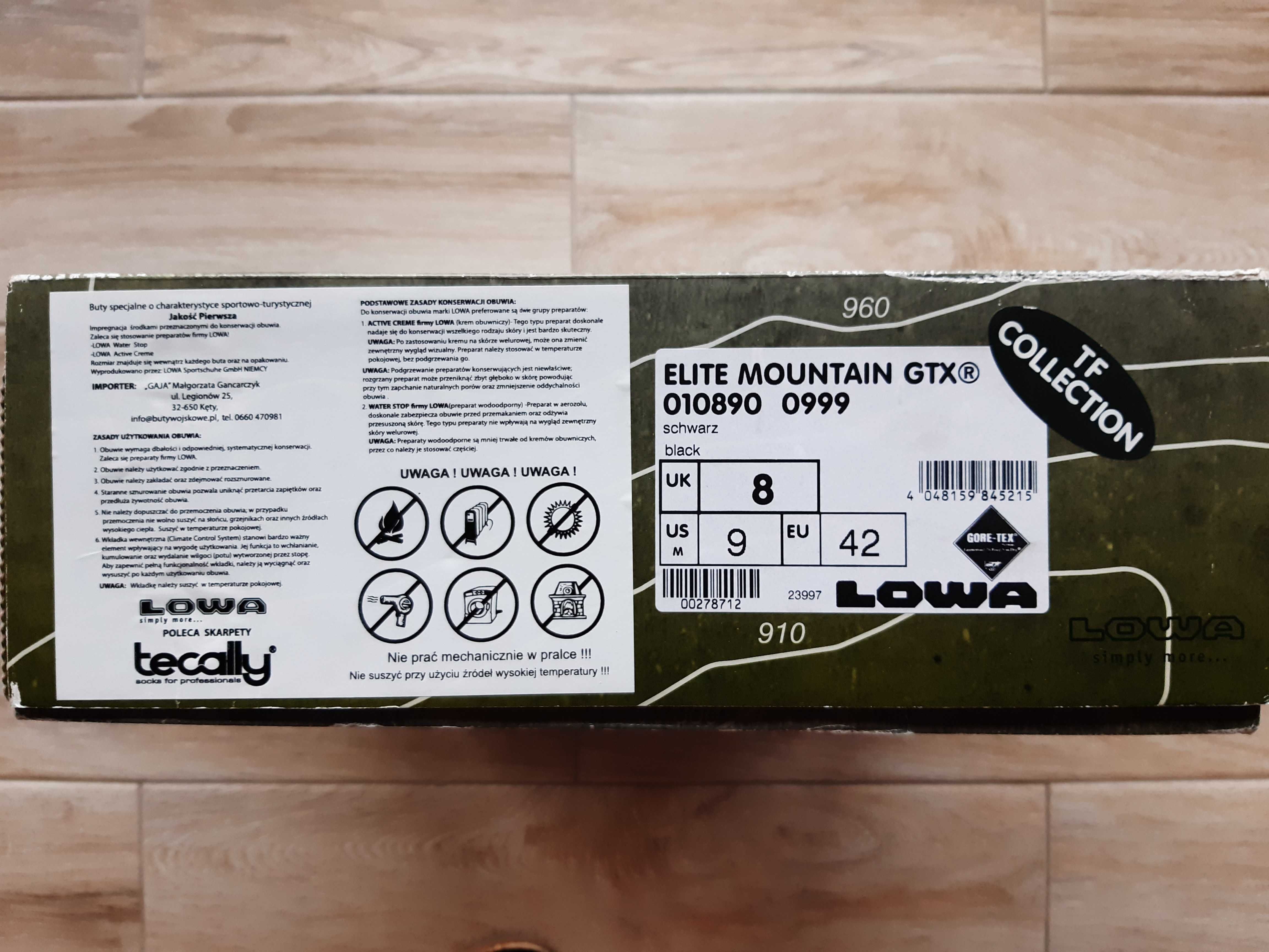 Buty Lowa Elite Mountain GTX rozm. 42