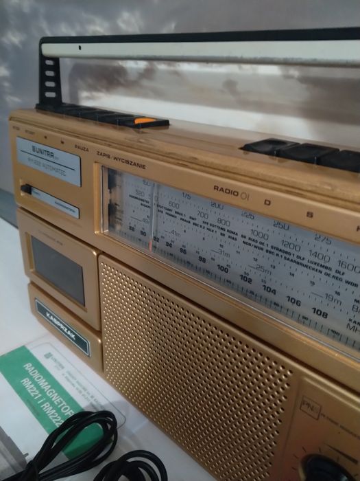Radiomagnetofon UNITRA Kasprzak RM 222 odrestaurowany.