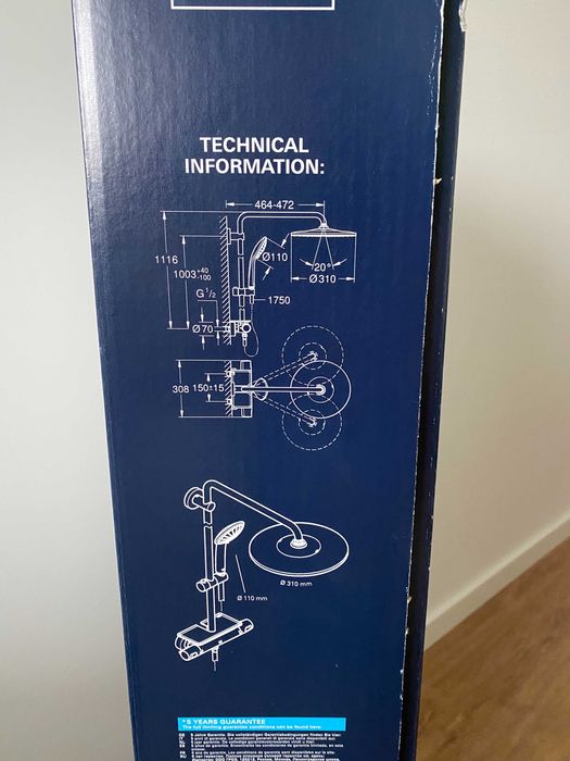 GROHE Vitalio Joy System 310 Sistema de duche com termostática