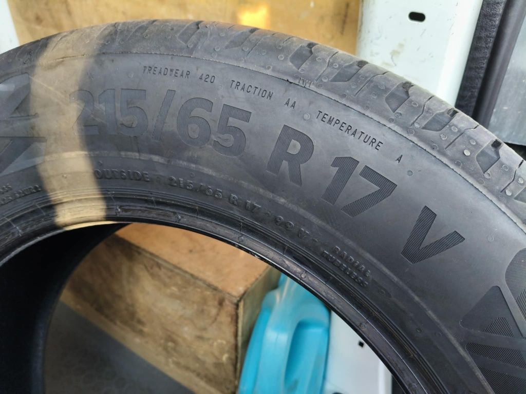 4x 215/65r17 99V nowe 2024rok CONTINENTAL EcoContact6  100% bieznika