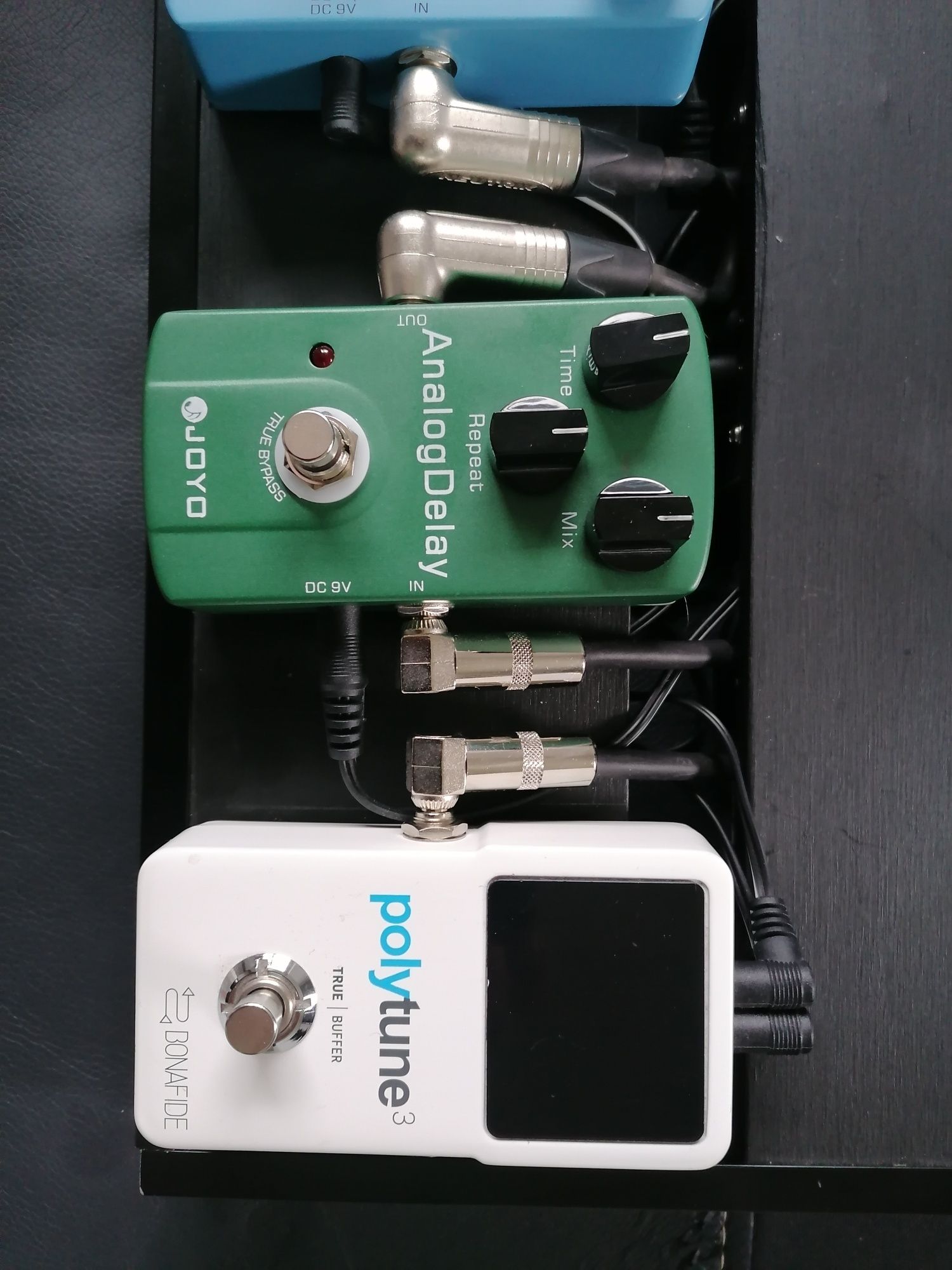 Pedalboard Ibanez Tube Screamer TS 808, Jojo Chorus, Delay, Polytune