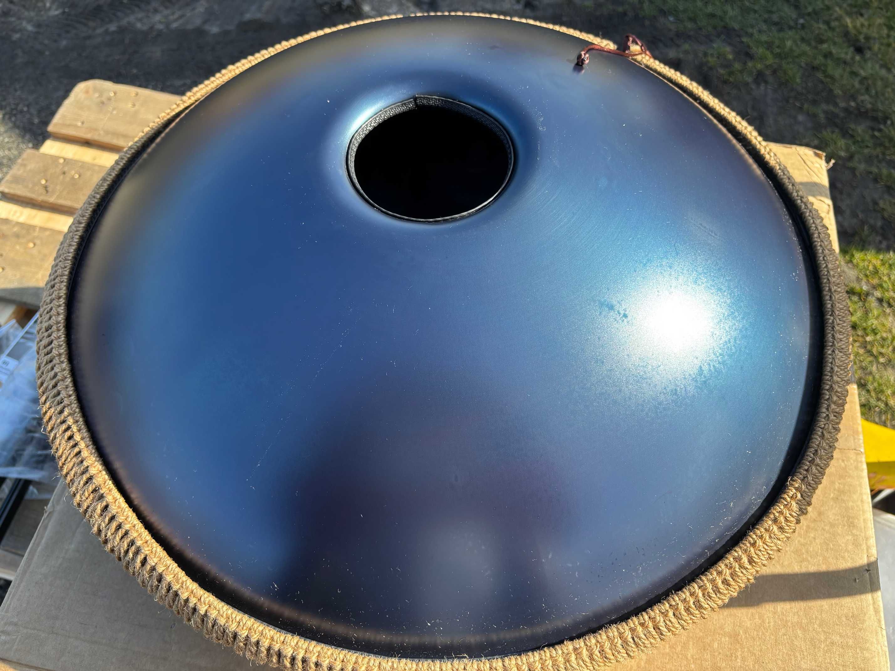 Antetok Metalowy Bęben Handpan D-dur 10 tonów 22 cale z torbą BLUE