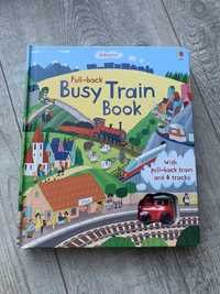 Usborne busy train książka