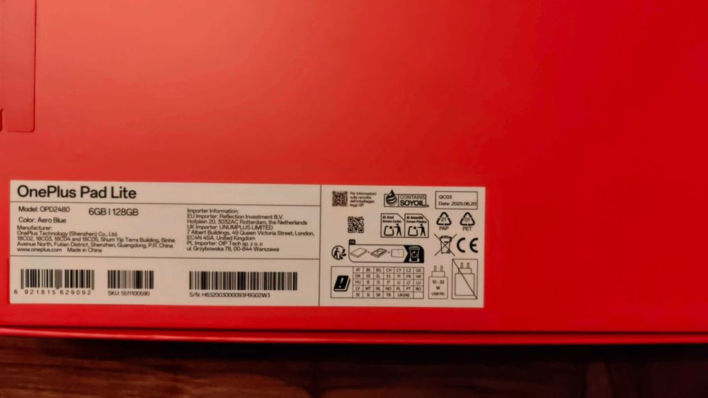 Fabrycznie zapakowany OnePlus Pad Lite