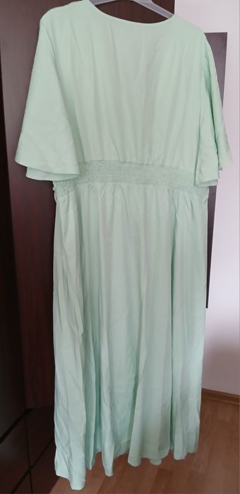 Sukienka maxi 6xl seledynowa
