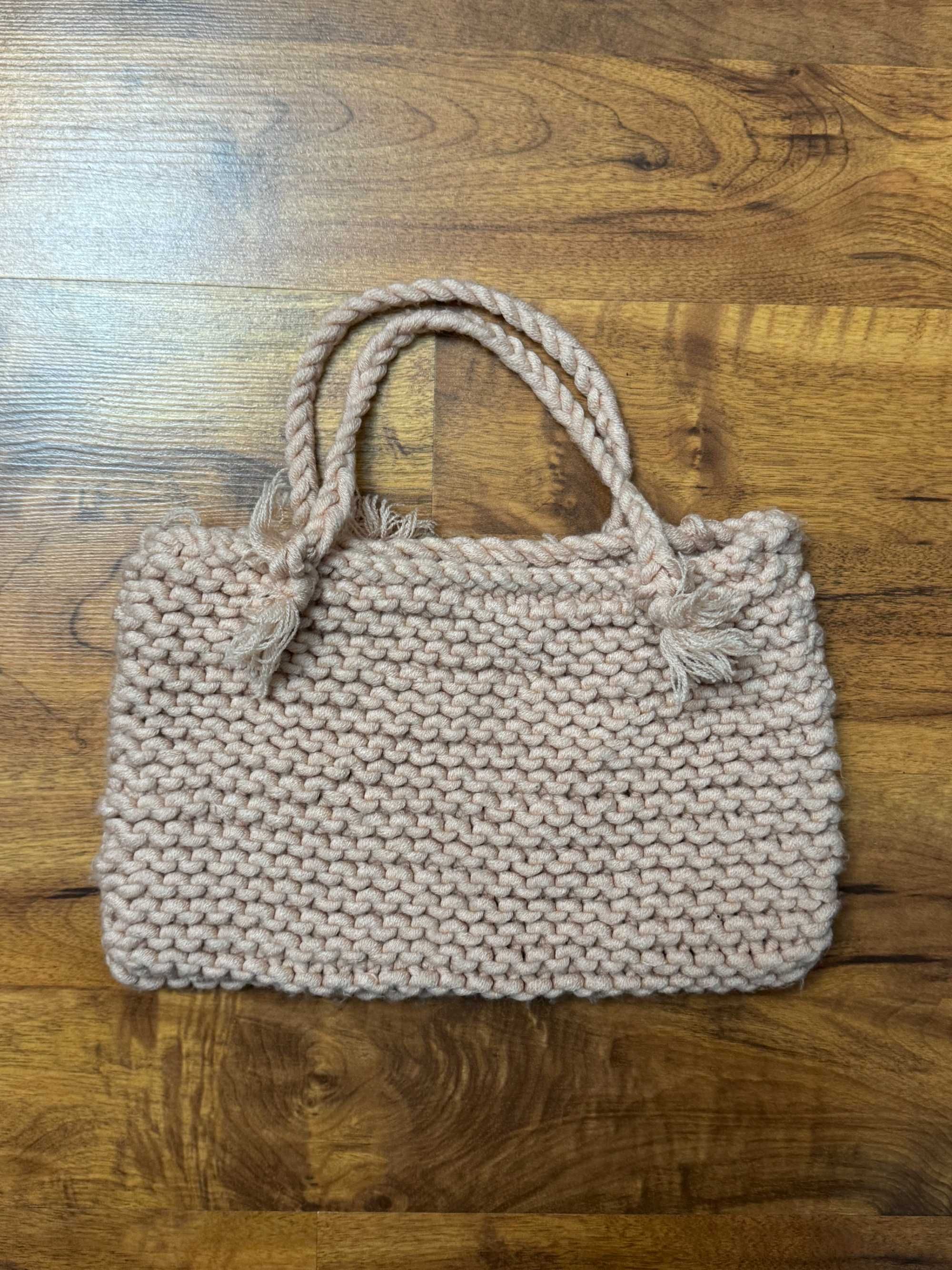 Torebka pleciona torebeczka torba do ręki knit bag