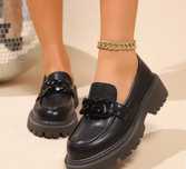 Stylowe Damskie Loafersy na Platformie